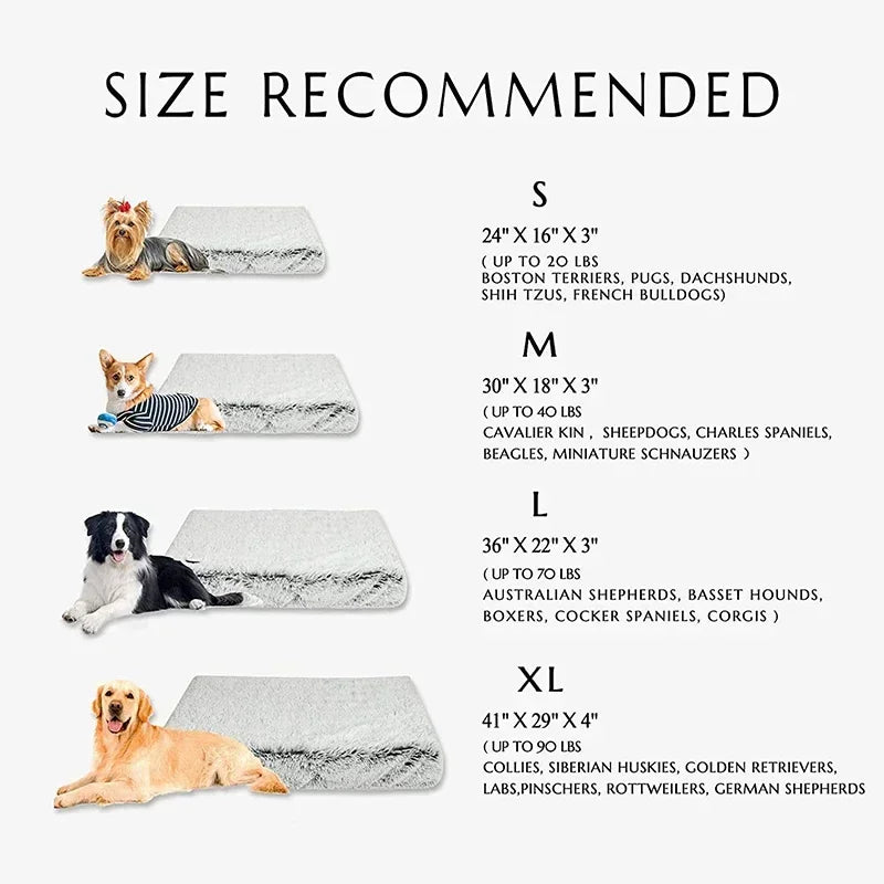 Plush Dog Bed Mat